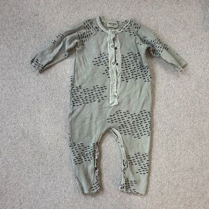 Bobo Choses Gray Patterned Kids Footie